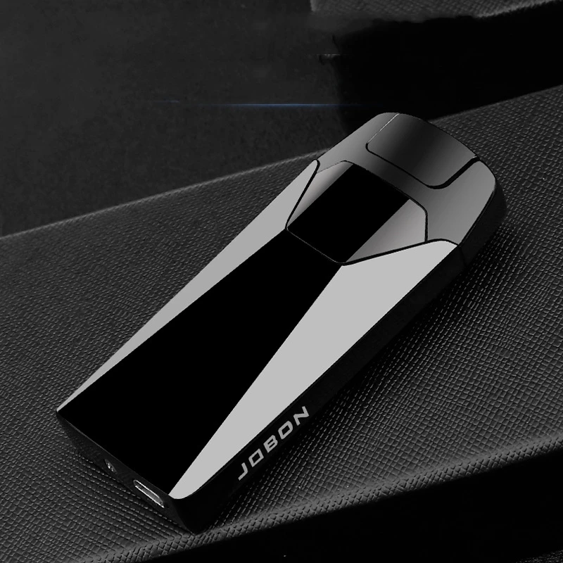 JOBON Personalized Touch Sensor Double Arc Windproof Lighter USB Rechargeable Plasma High-End Gift Box Lighter Men\'s Gift