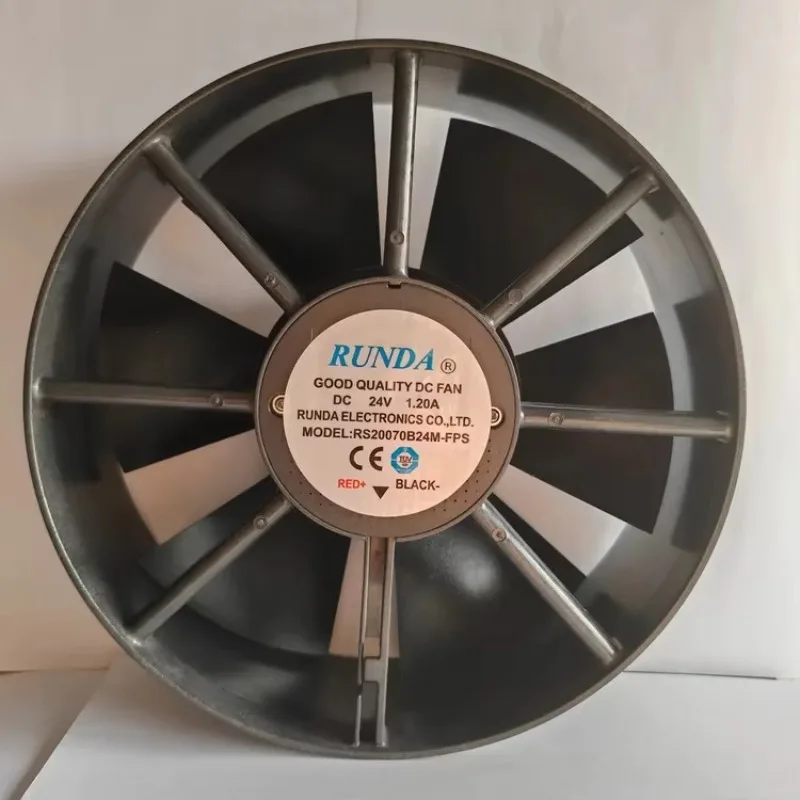 68 200 * 70 mm 20070 DC12V 24V 48 Axial Fan 200 mm 5 Impeller Industrial Cooling Fan 4P PWM FG RD