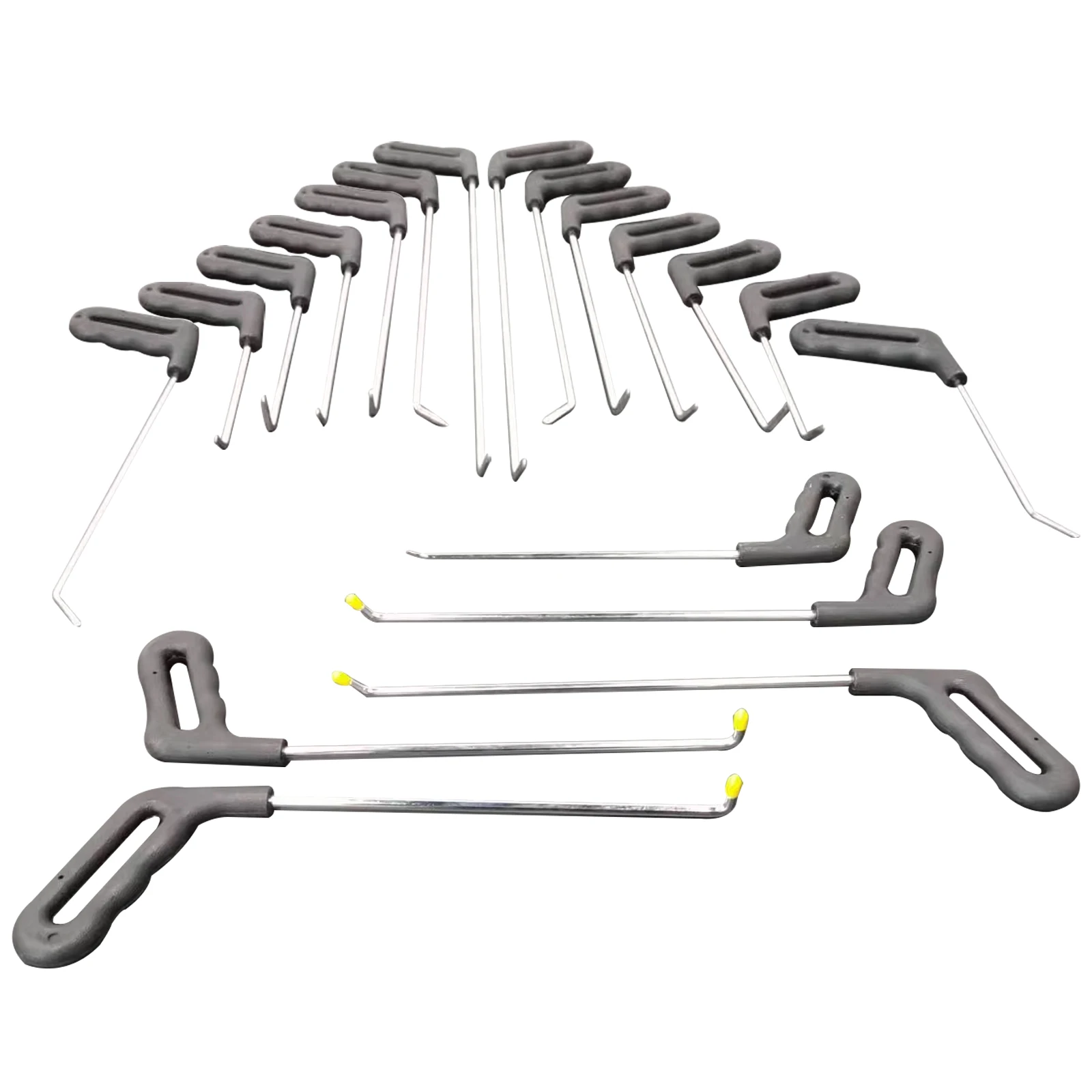 

19 Pcs Car Dent Repair Pry Bar Set, Paintless Dent Repair Push Rods, Dent Removal Hooks