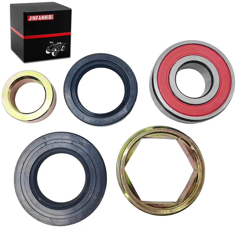 

for Yamaha Warrior 350 1988-2000 2001 2002 2003 2004 Steering Stem Bearing Seal Holder Nut Collar Kit