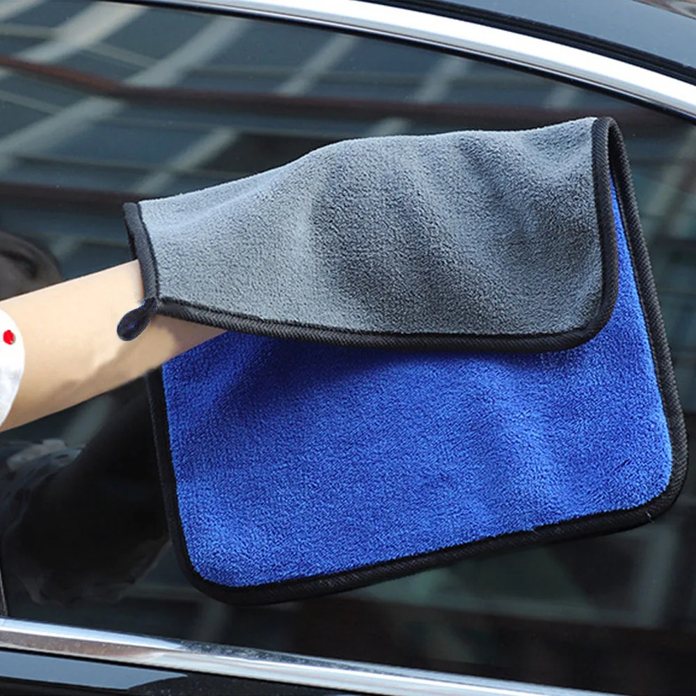 Microfiber Cleaning Towel Super Absorbent Car Wash Towel Professional Car Care Detailing Drying Cloth Auto Accessories