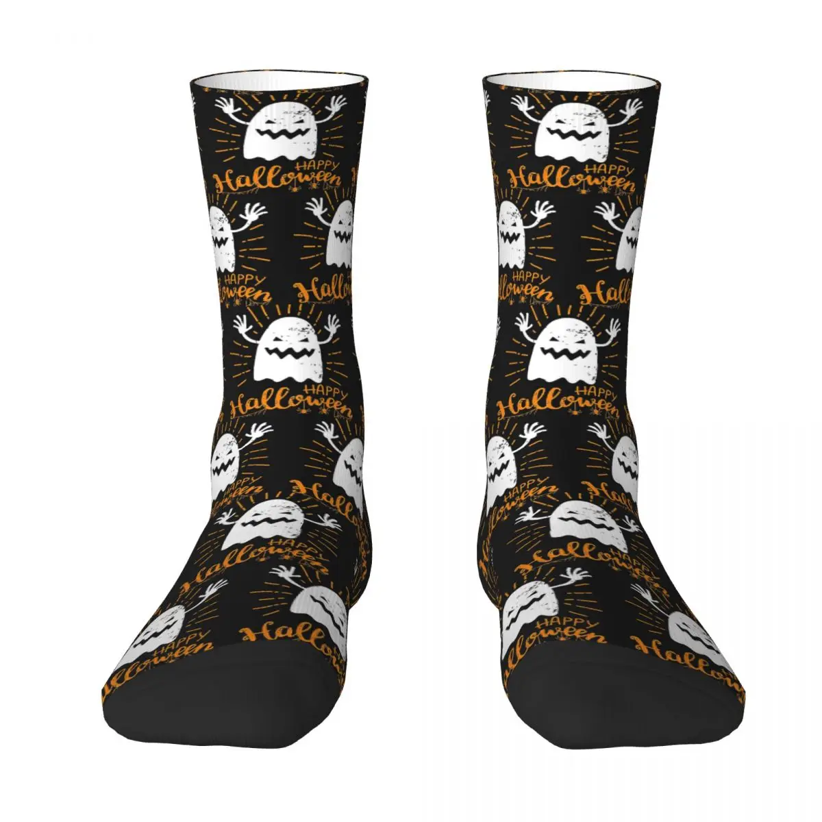 Happy Halloween Trick Or Treat Socks Harajuku High Quality Stockings All Season Long Socks Accessories for Unisex Christmas Gift