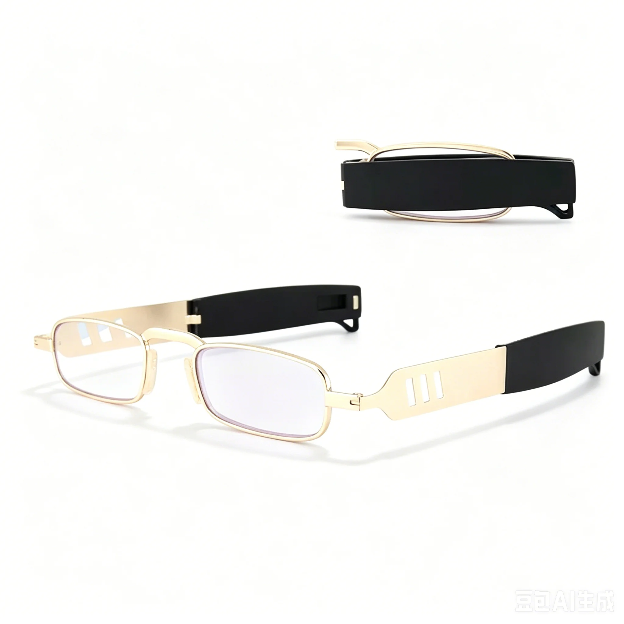 Foldable neck-mounted reading glasses portable high-definition anti-blue light reading glasses