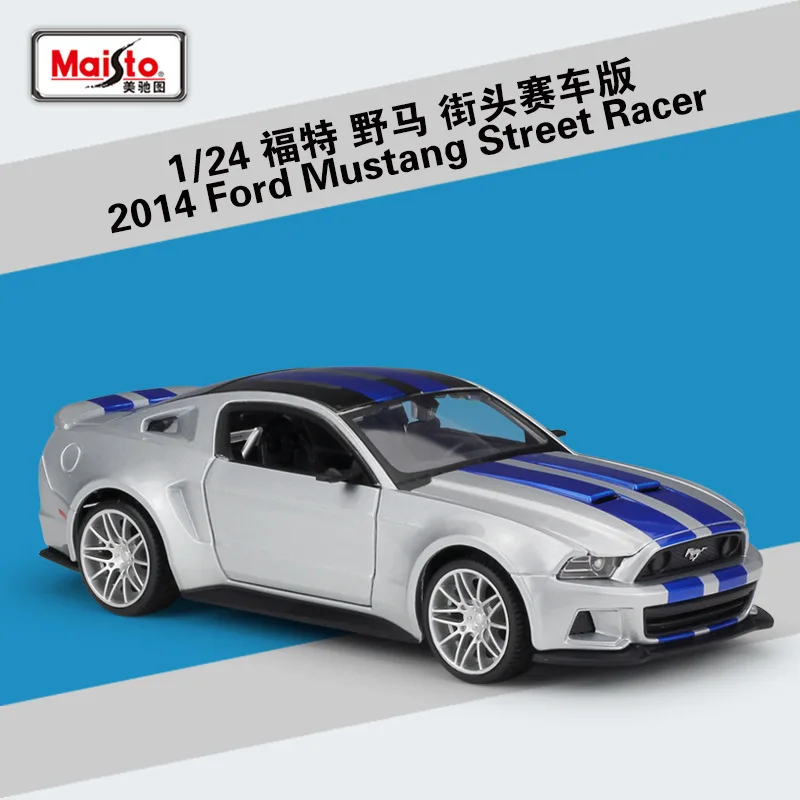 

Модель спортивного автомобиля Maisto 1:24 Ford Mustang, литая под давлением, из сплава, игрушка-подарок