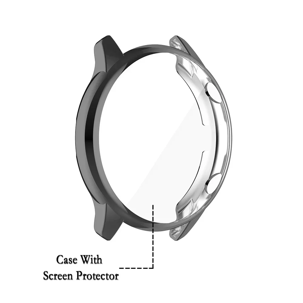 TPU Protective Case For Huami Amazfit GTR 2/2e Flexible Watch Cover Smartwatch shell With Screen Protector