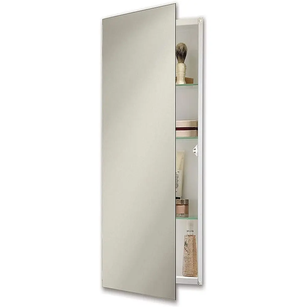 

Jensen 735P34WHG 12" X 36" Pillar Medicine Cabinet with Polished Mirror White