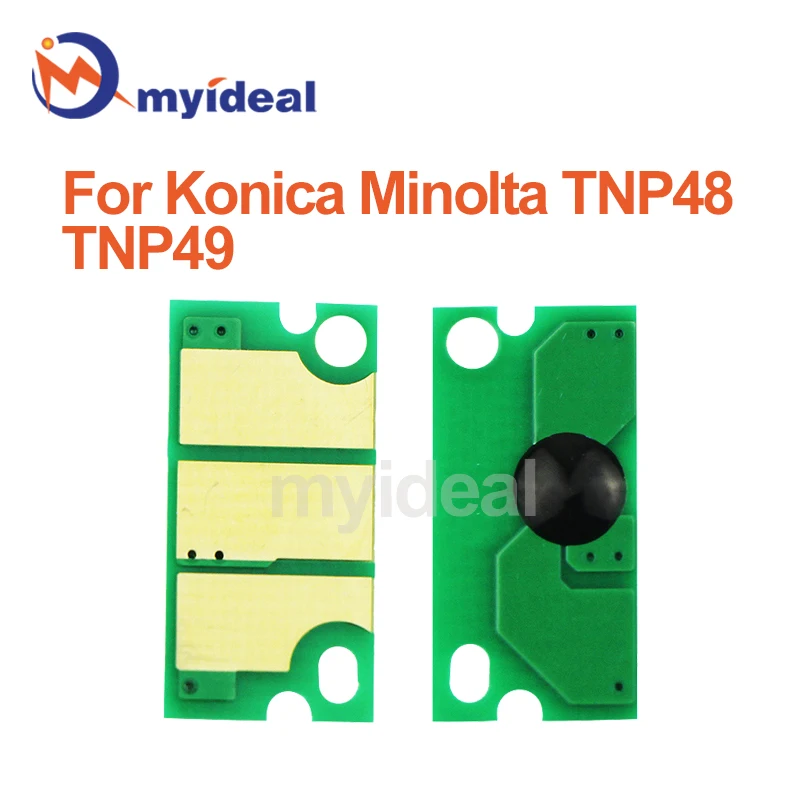 20pcs TNP48 TNP49 Toner Chip For Konica Minolta Bizhub C3350 3380 C3850FS C3351 3851 TNP-48 Cartridge Chips Printer Reset