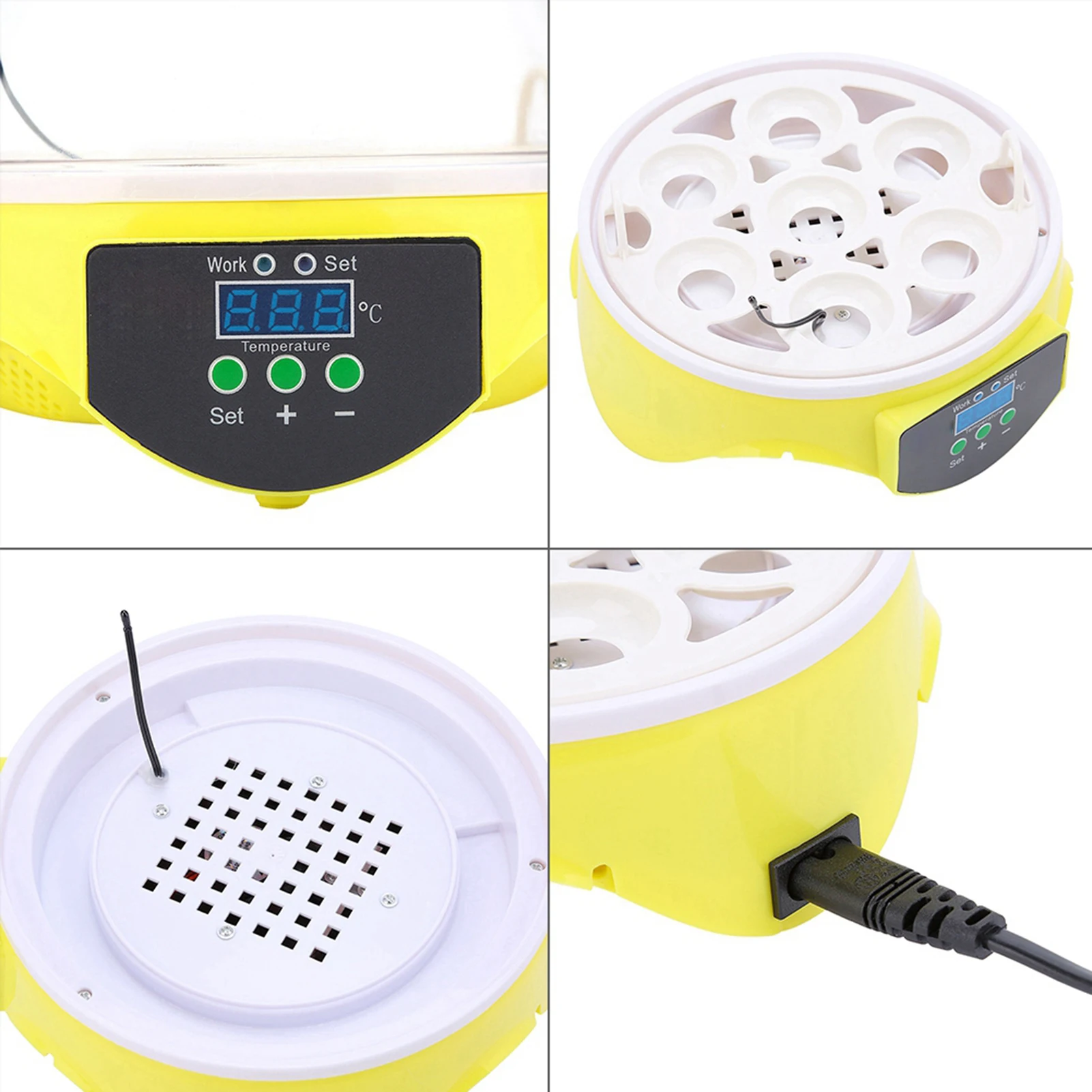 Bird Incubator Mini Digital 7 Egg Capacity Chicken Duck Bird Incubator Tool Kit EU Plug 220V Chicken Incubator