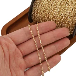 6 feet 2.7mm 14K Gold Filled Figaro Chain, Unfinished Chain, 5 Rolo Links Chain, Jewelry Making Supplies free shipping DIY