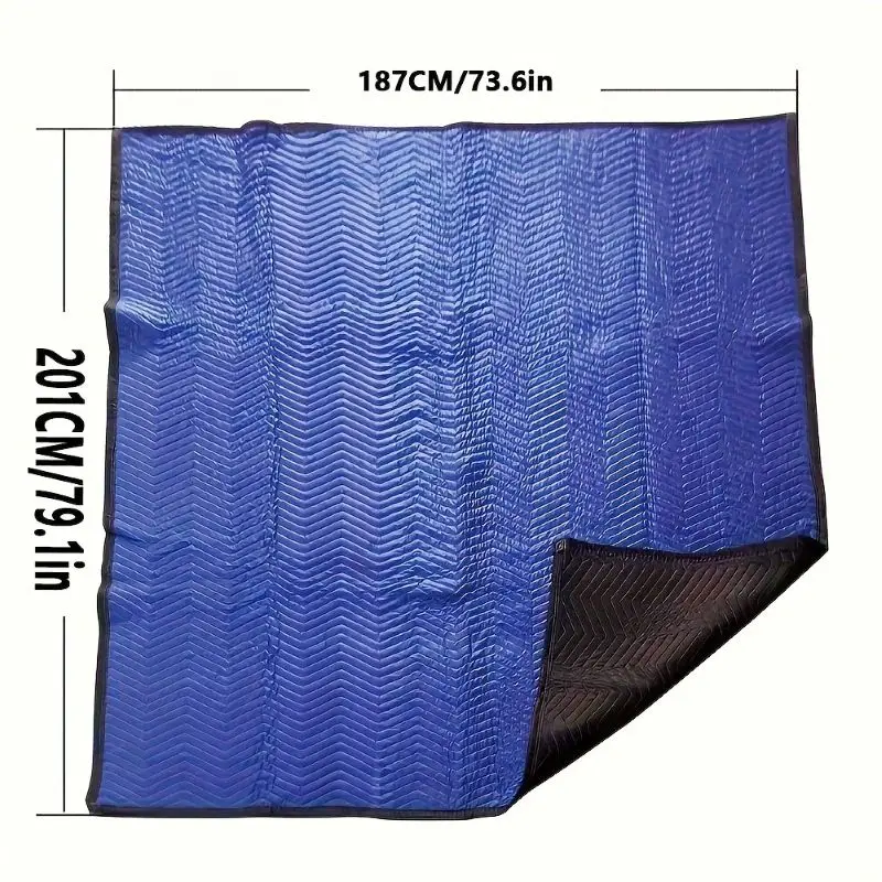 2 Pieces Moving Blankets Heavy Duty Packing Blankets for Moving Shipping Thick Furniture Wrapping for Moving Supplies