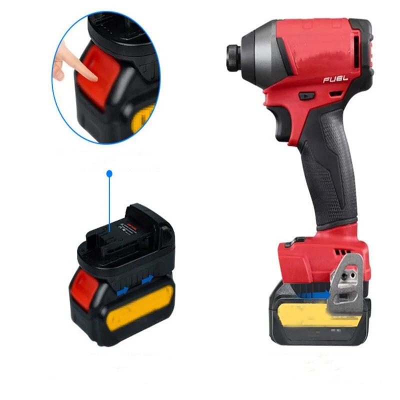 Adapter Cho Dewalt 18V Đến Milwaukee 18V USB Chuyển Đổi Dewalt 18V Pin Lithium Cho Milwaukee dụng Cụ