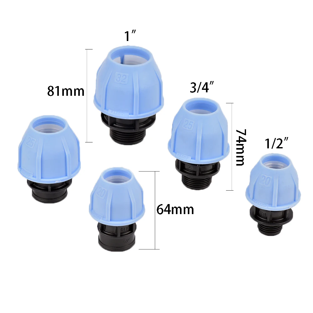 20/25/32 PVC PE Tube Tap With Internal And External Threads 1/2 3/4 1 \