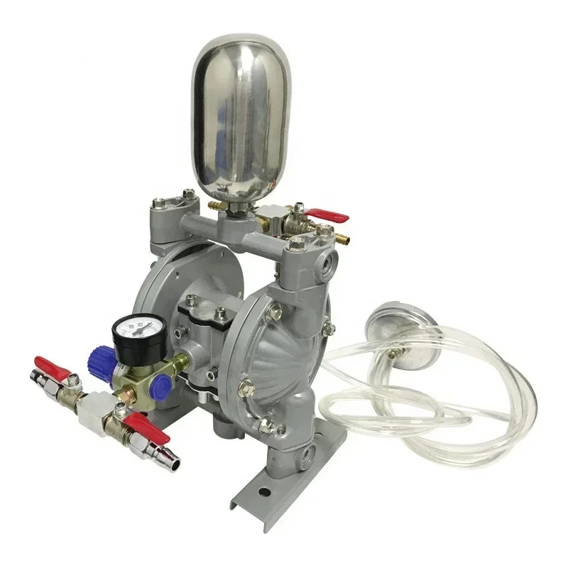 15L/Min 0.2~0.7MPa Pneumatic Ink and Glue Diaphragm Reciprocating Pump with Buffer Tank BML-10C, Lightweight  Easy To Move.