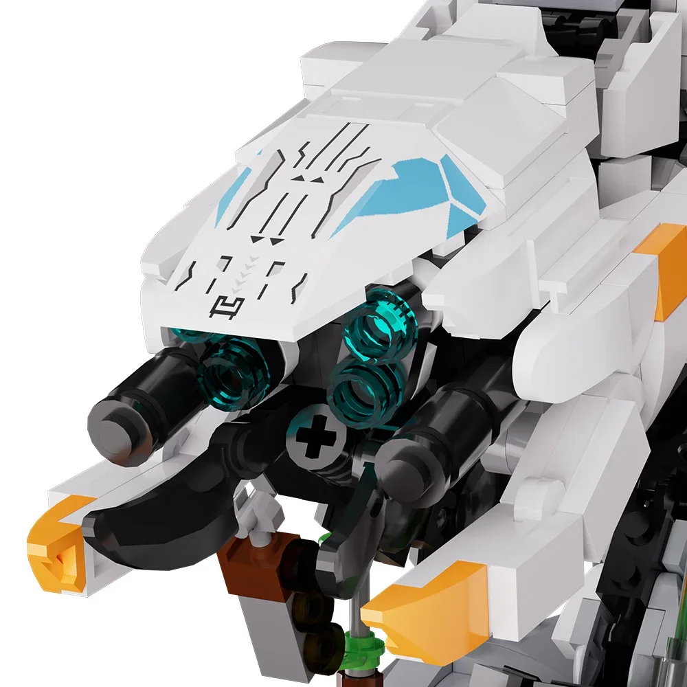 Gobricks Moc Horizons Zero Dawn Thunderjaw الطوب نموذج المحرمة ويست مونستر اللبنات لعبة الطوب نموذج اللعب مجموعات