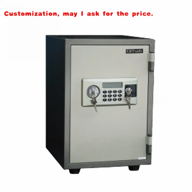custom.Heavy Duty Fireproof Safe Box Fire Resistant Electronic Locking Safe Box With Override Keys/