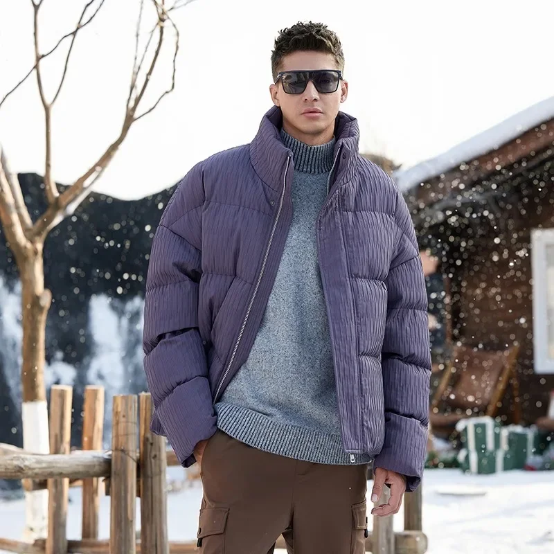 남성용 겨울 재킷, 방수 그래핀 자체 발열, 두껍고 따뜻한 파카, 야외 스포츠, 레저, 느슨한 스트랩 코트