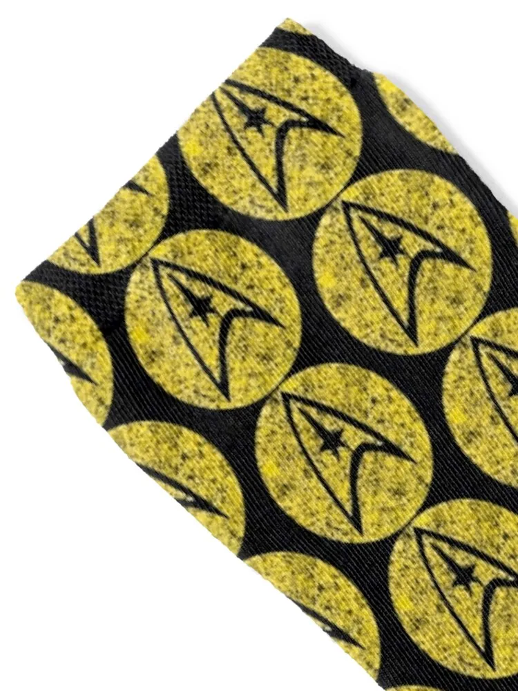 Star Trek TOS Command Gold Insignia Paint Splatter Socks colored halloween gift anime Socks Woman Men's