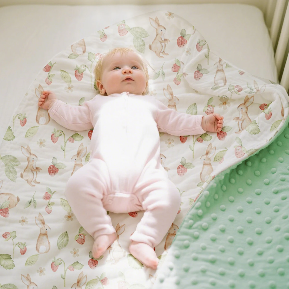 1 قطعة بطانية الفول الطفل لينة 2 طبقات الدافئة الطفل لحاف الرضع سميكة لحاف قماط التفاف بطانية الدافئة الوليد غطاء عربة الأطفال