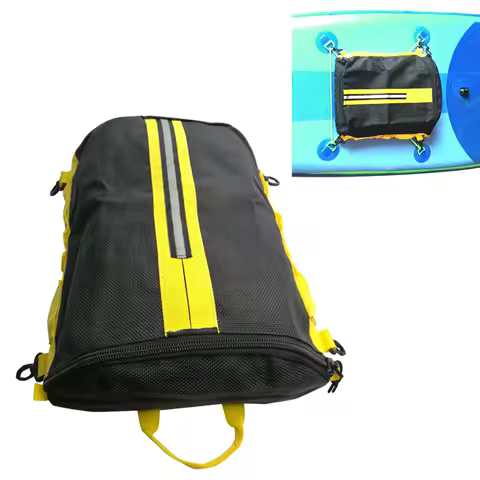 Kayak Paddleboard Mesh Deck Bag Boat Canoe Rafting Stand Paddle Board Deck Pocket Bag