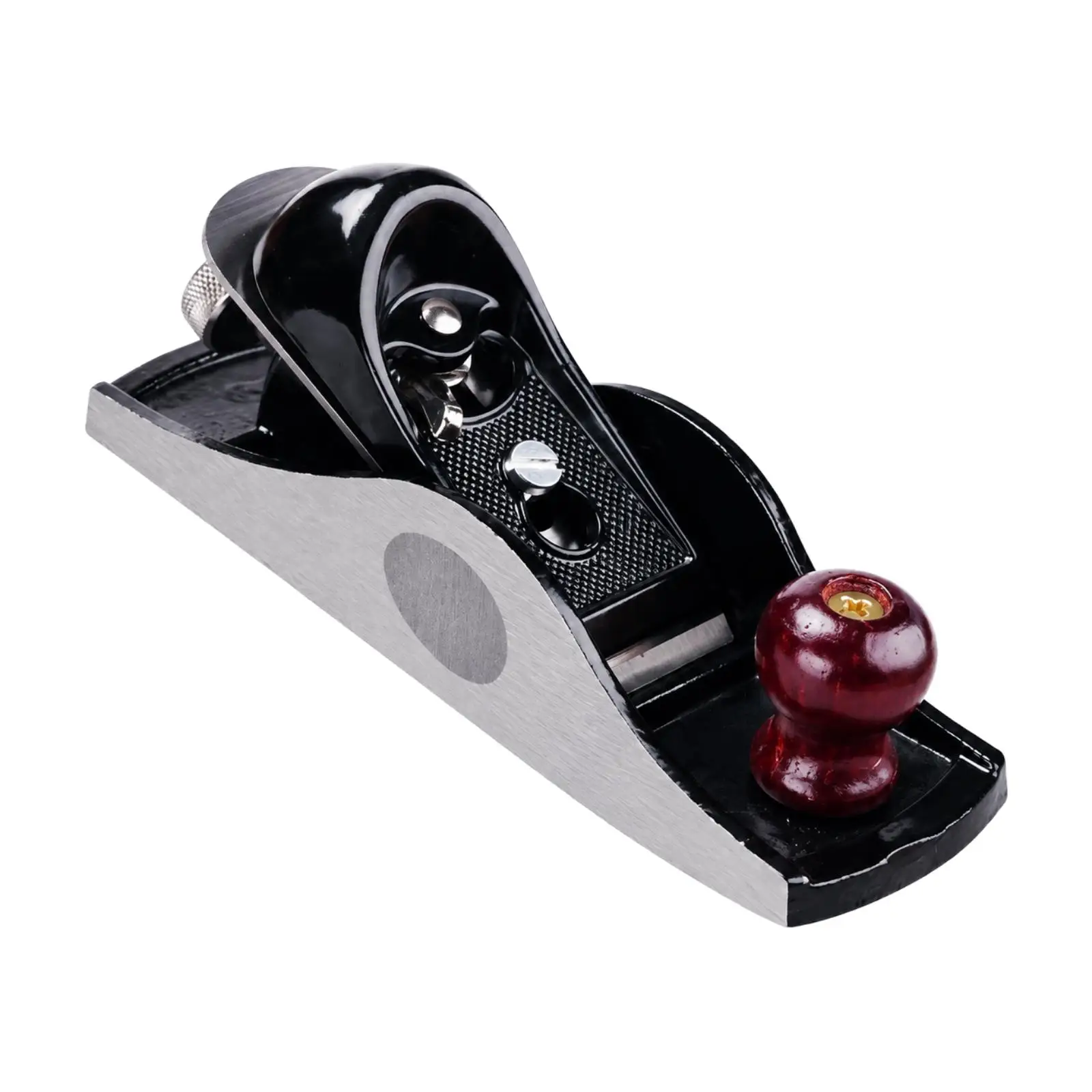 Block Plane with T12-Grade Steel Steel Blade Flat Sole Cast-Iron Block Plane Small Hand Planer Adjustable Mini Wood Planer