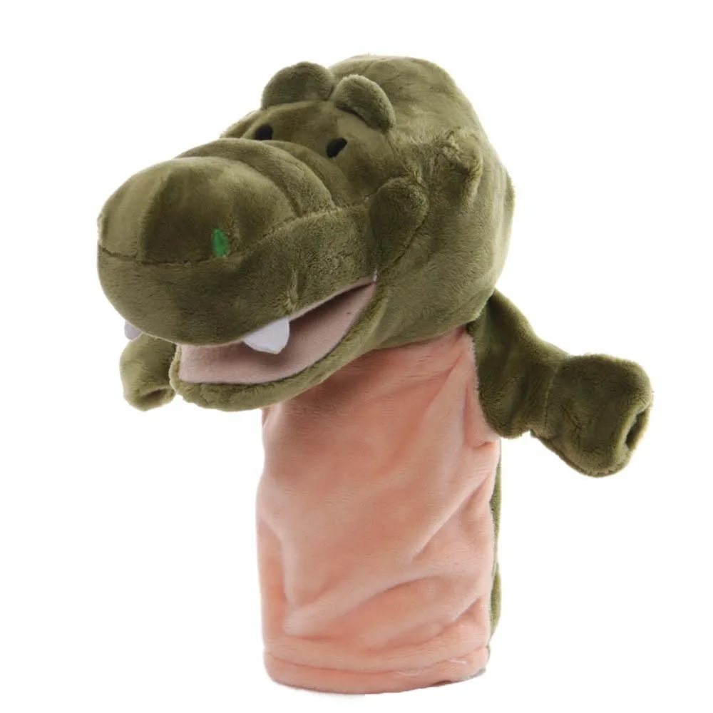Marionnette à main en forme d'animal en peluche, dessin animé interactif, marionnettes à doigt, singe mignon, poupée à main, accessoires d'histoire de maternelle