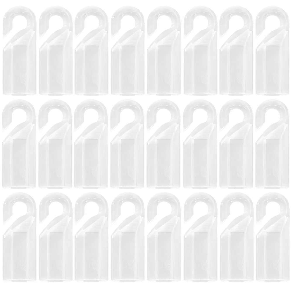 24Pcs Clear Blind Wand Hook Simple Generous Design Easy Installation No Tools Required Blind Wand Hooks Curtain Rod Useful Hook