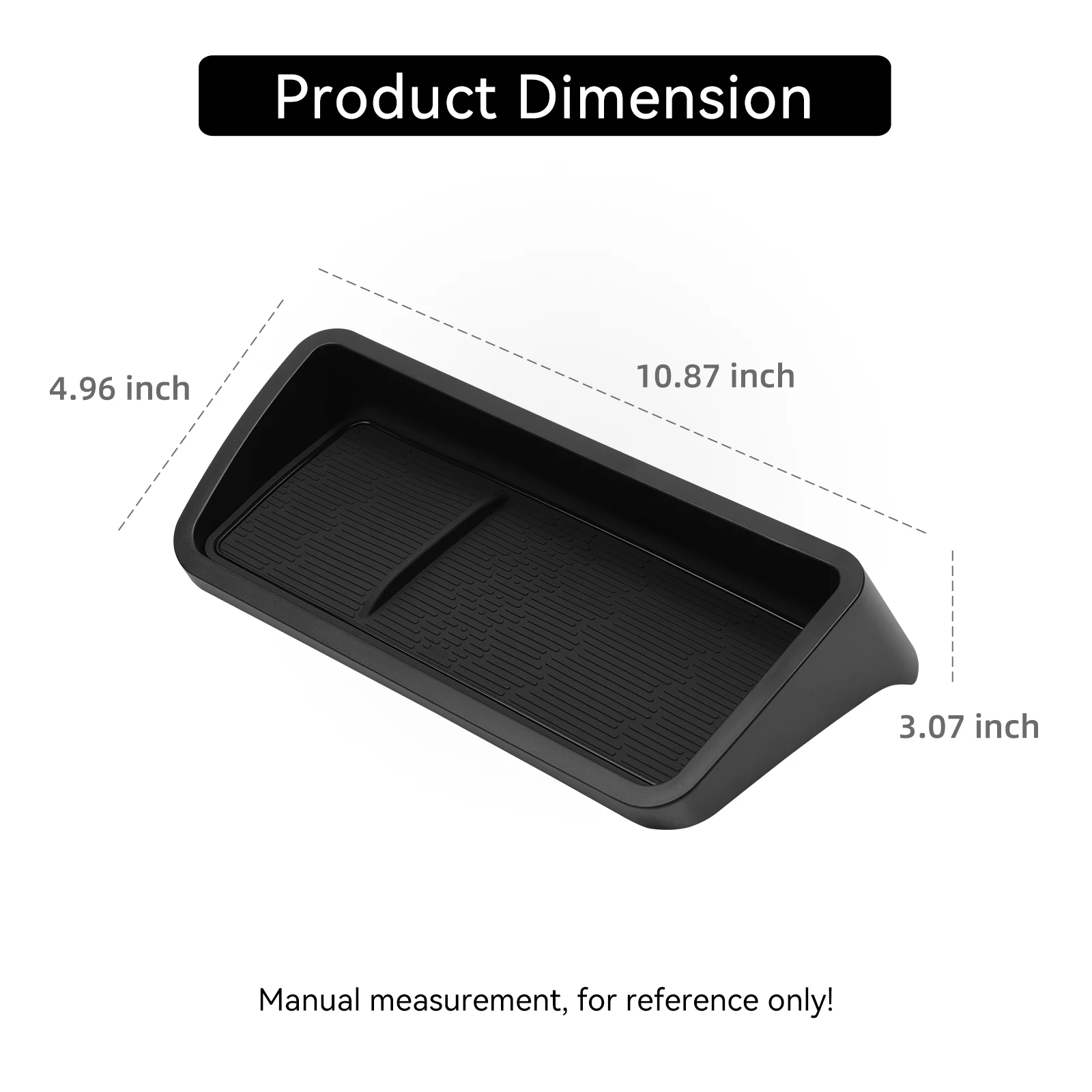 LUCKEASY for BYD Yuan UP/Atto 2 2024-2025 Central Control Screen Rear Storage Box Accessories Dashboard Storage TrayOnly Fit LHD view 2
