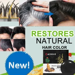 Cabelo escurecimento shampoo sabão natural orgânico de longa duração uso cuidados com o cabelo poligonum escurecimento reparação ele shou wu essência sabão de cabelo