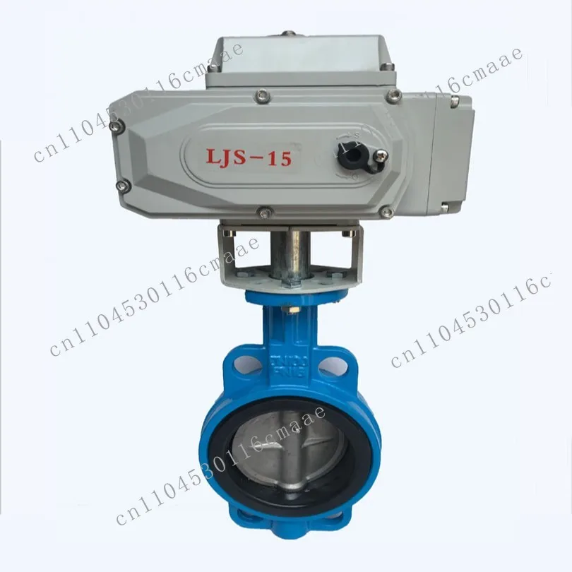 Stainless steel electric butterfly valve straight-through high pressure straight-through clip-on butterfly valve
