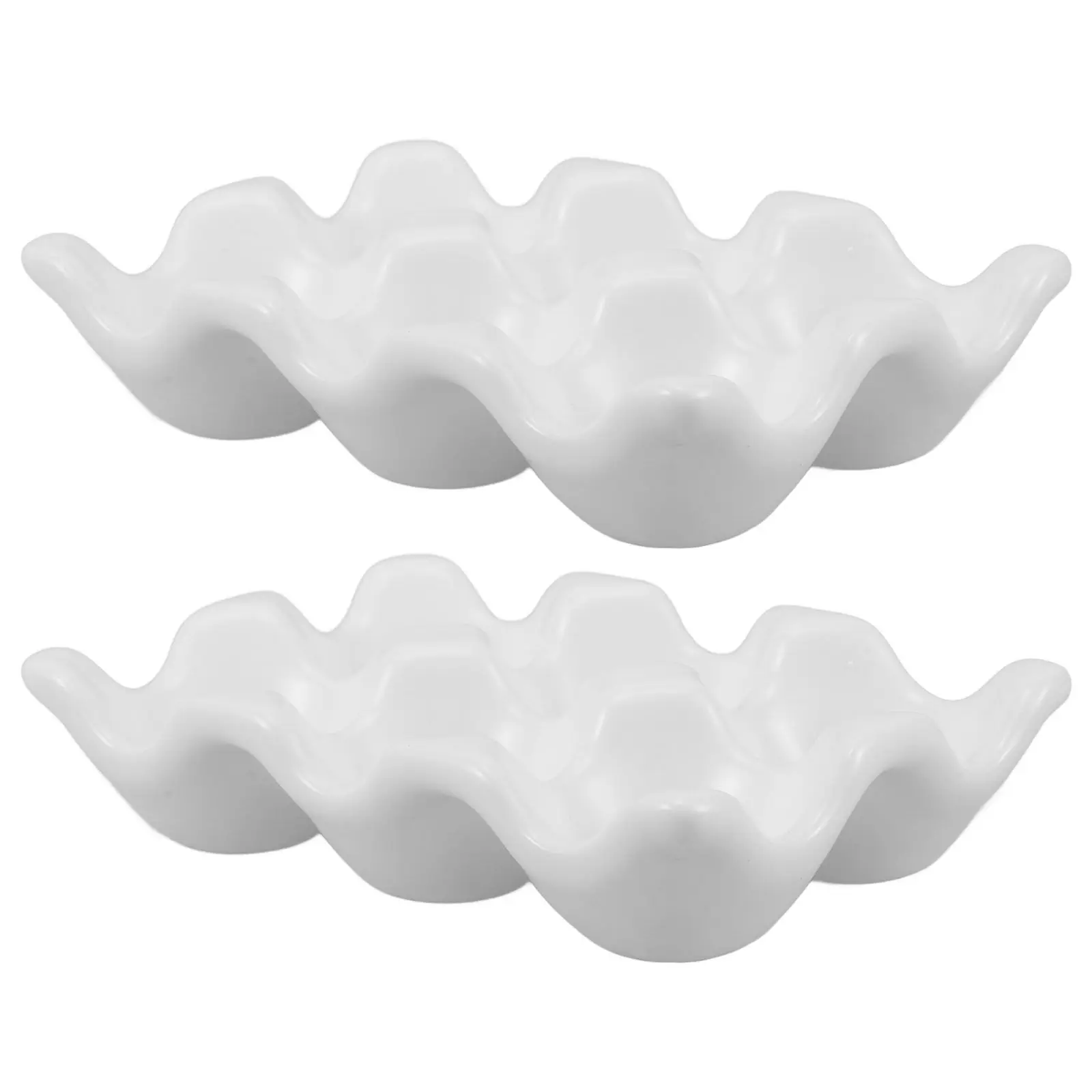 Egg Bucket Holder for Fridge Countertop Fresh Eggs Chicken Tray Ceramic