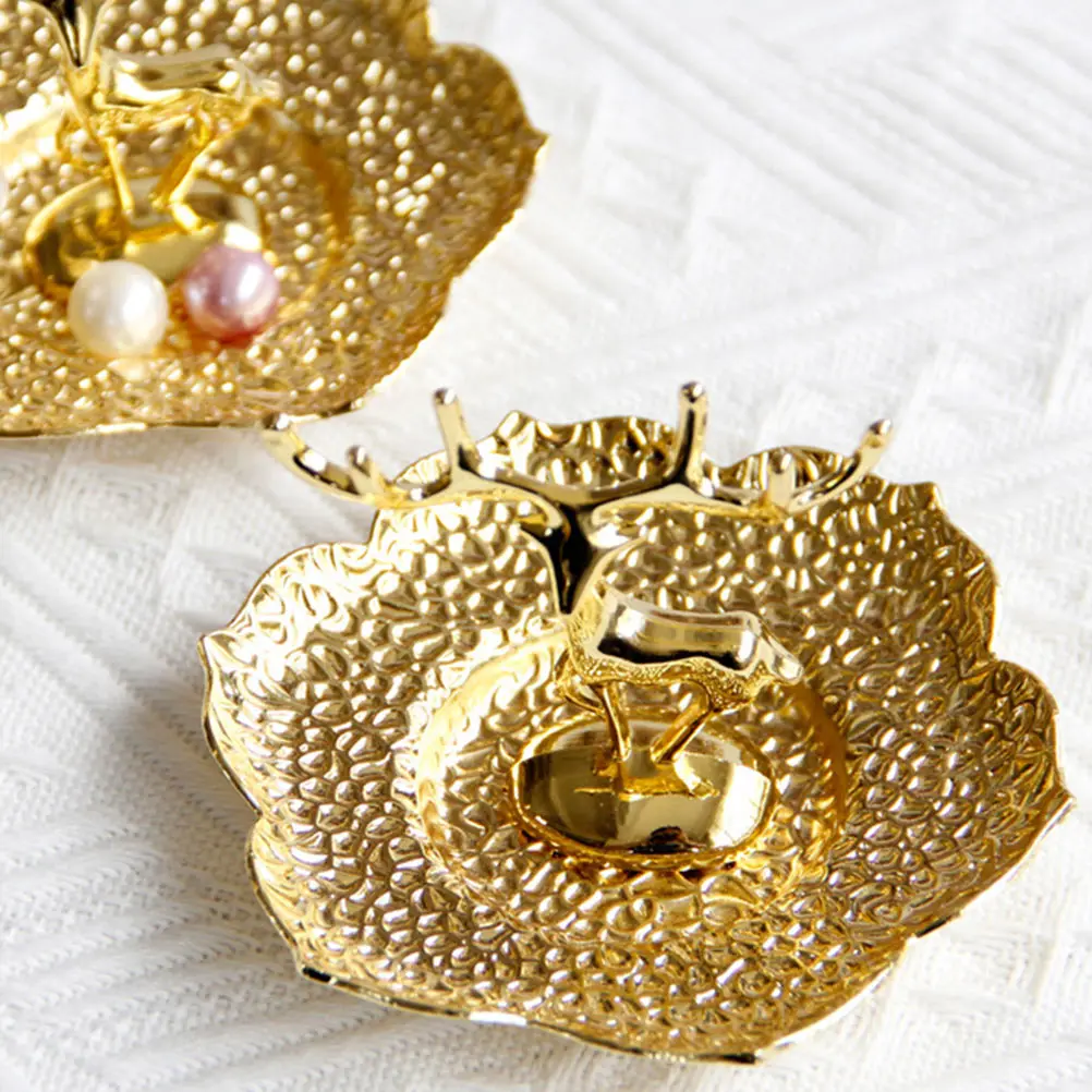 

1 шт., медный поднос для ювелирных изделий в форме оленя, настольный держатель для хранения косметики, органайзер для дисплея, подарок, поднос для хранения оленя, украшение для рабочего стола