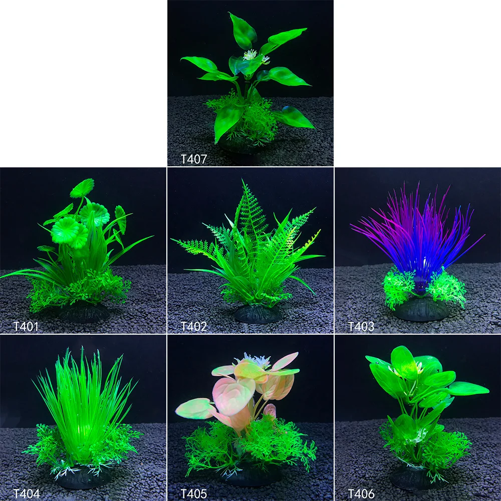 Plastic Landscaping Aquatic Plant Ornaments Fish Cave And Hiding  Simulation Aquarium Fish Tank Accessorie