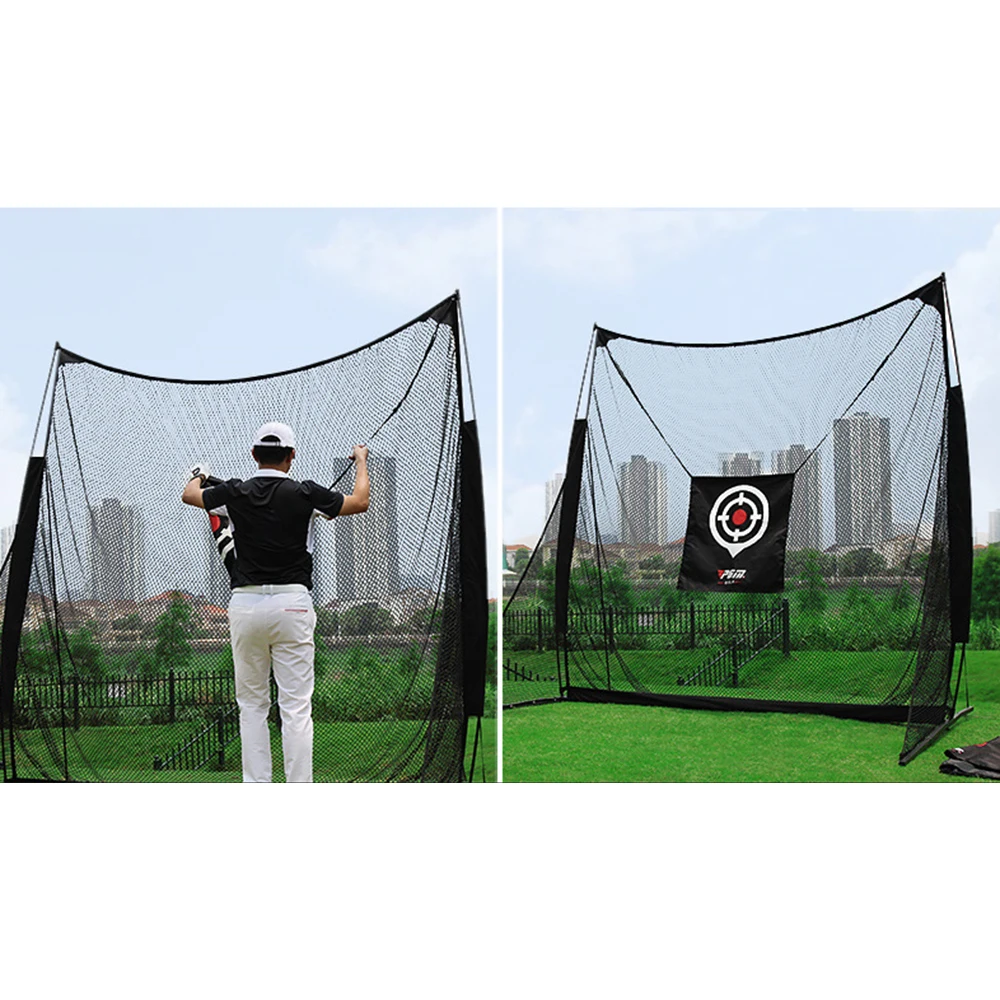 PGM Golf Practice Net Tent Target Golf Hitting Cage Garden Grassland Swing Practice Strike Net Golf Training Equipment Mesh