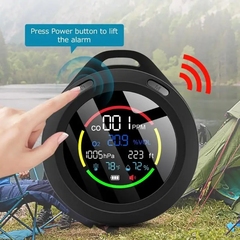 محللات الهواء للكشف عن ثاني أكسيد الكربون الارتفاع الضغط الجوي قياس درجة الحرارة والرطوبة التخييم التنزه السلامة 896C