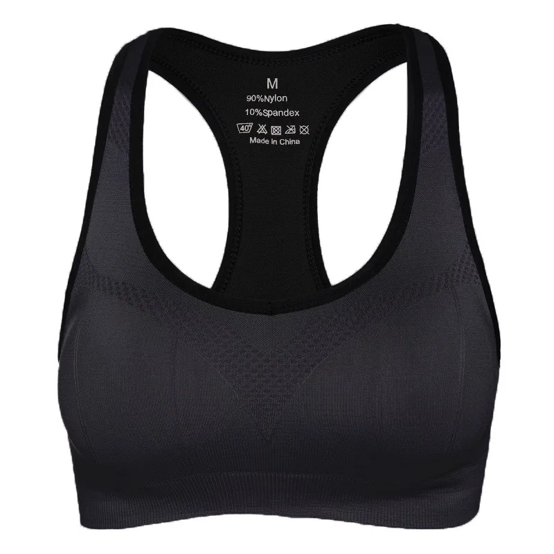 Vest-style Sports Bra without Steel Ring Hollow Shockproof Yoga Running Fitness Sports Underwear