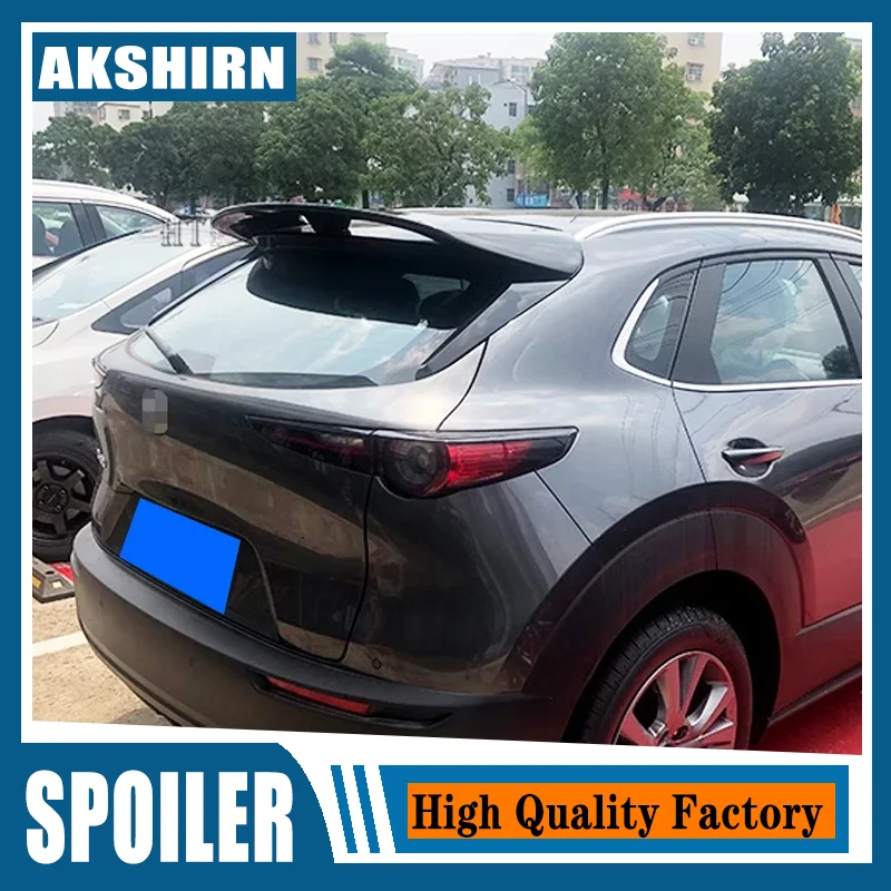 For Real Carbon Fiber Roof Spoiler Wing Mazda CX-30 Car Rear Window Accessories Tail FIN CX30 Body Kit Special 2020 2021 2022