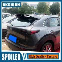 For Real Carbon Fiber Roof Spoiler Wing Mazda CX-30 Car Rear Window Accessories Tail FIN CX30 Body Kit Special 2020 2021 2022