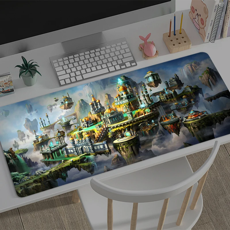 

Mousepad Heroes Of Might And Magic 3 Office Computer Desk Mat Keyboard Mouse Pad Cushion Large Non-slip Deskpad PC game Mousepad