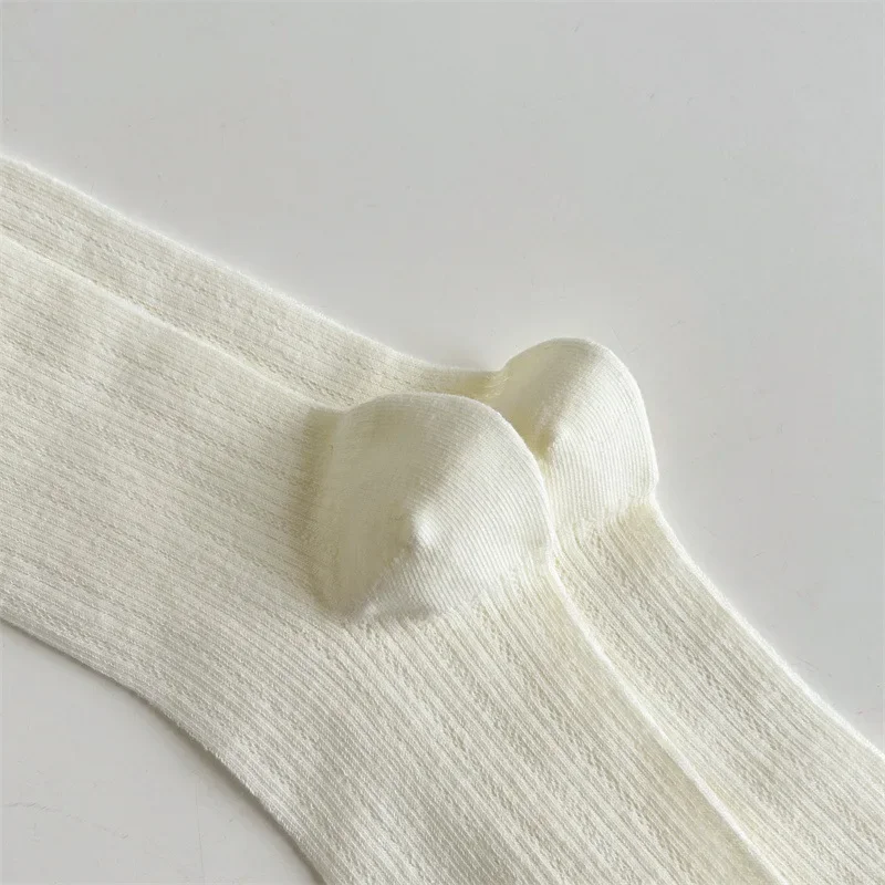 Damen-Strümpfe mit Ausschnitten, lässige, lange Socken, atmungsaktives, dünnes Netzdesign, modischer, süßer Stil, gestapelte Socken. – Detail 19