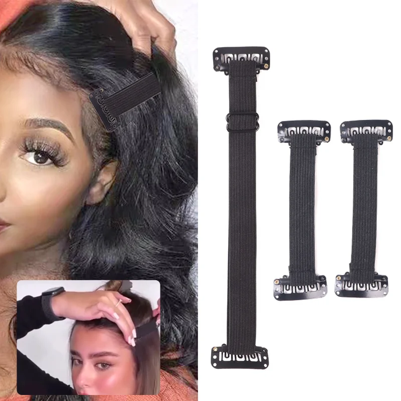 Cinturón elástico antiarrugas con clip Bb para la cara, correas ajustables para el contorno de ojos, banda elástica para estirar y reafirmar la cara, 1.5 cm