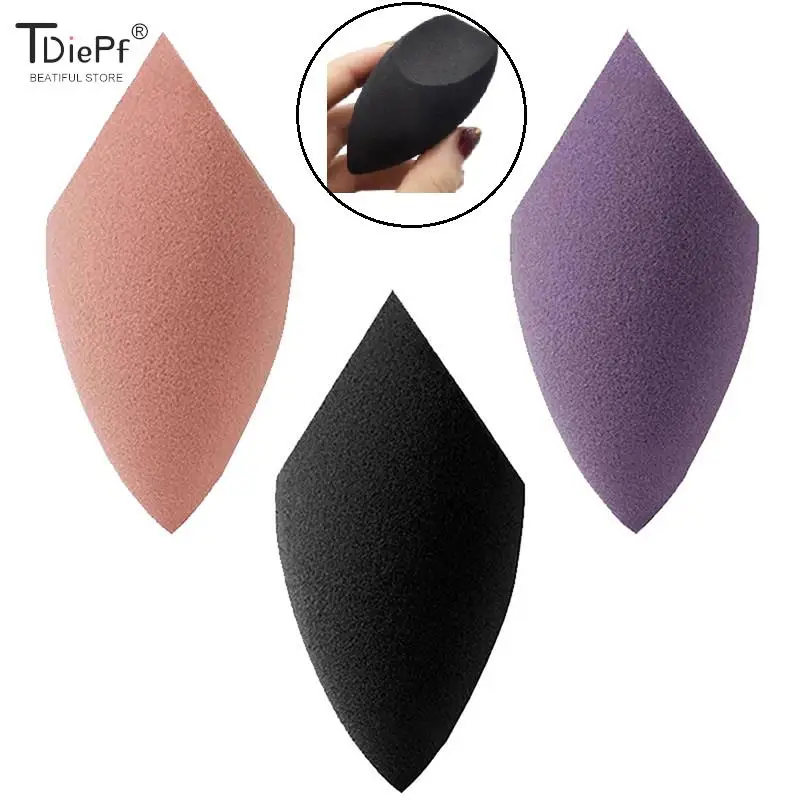 1PCS  Makeup Puff Microfiber Velvet Sponge Makeup Blender Sponge Powder Egg Shaped Foundation Concealer Cream Face Cosmetic