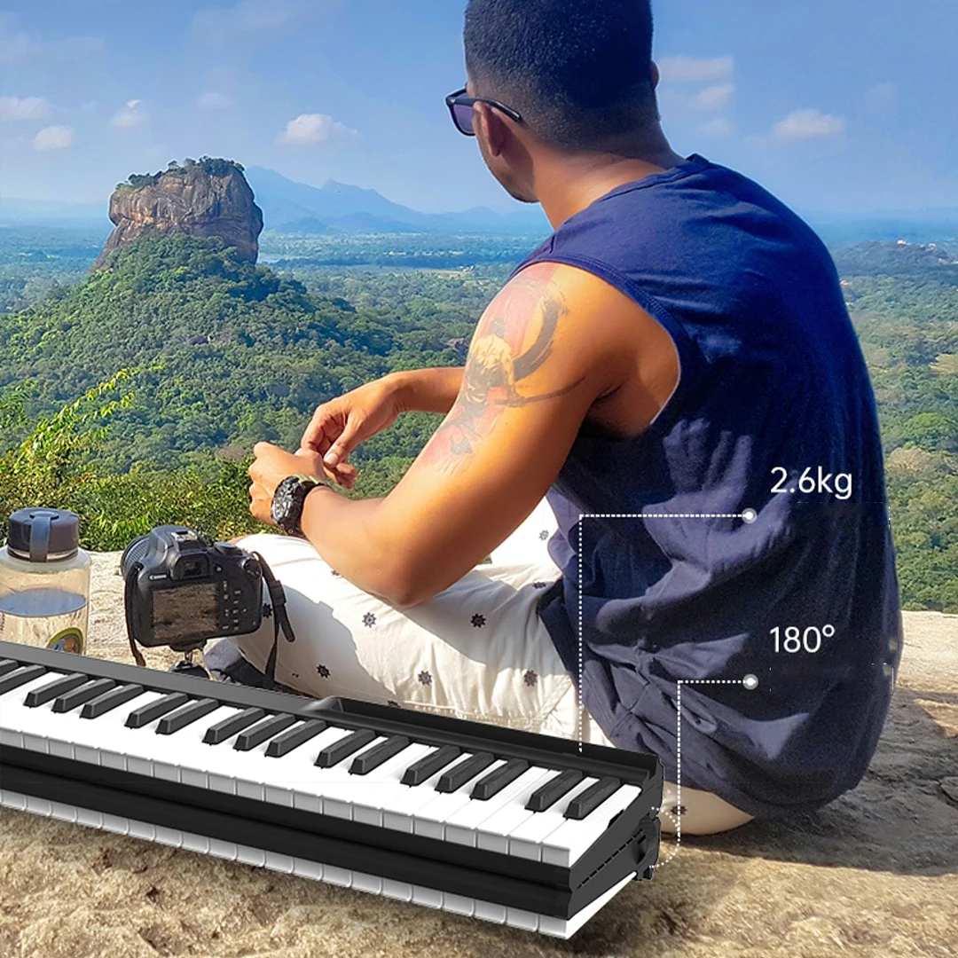 New Folding Piano 88 Keys Professional Foldable Keyboard Music Portable Digital Synthesizer