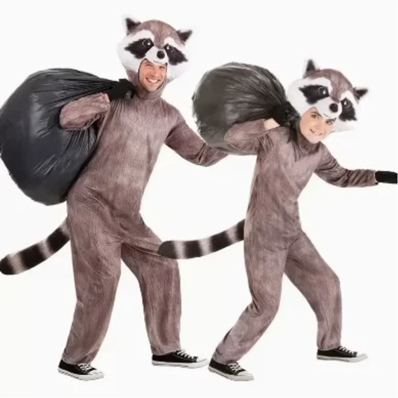 

Halloween Children's Day Stage Performance Adult Children's Island Animal Cute Bear Raccoon Plays Cosplay Costume