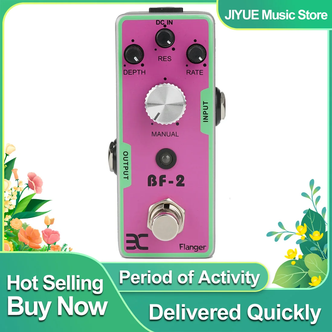 

ENO TC41 Гитарная педаль Флэнжер Педаль эффектов Выдающий флендж Педали для электрогитары Металлический корпус Запчасти и аксессуары для гитары