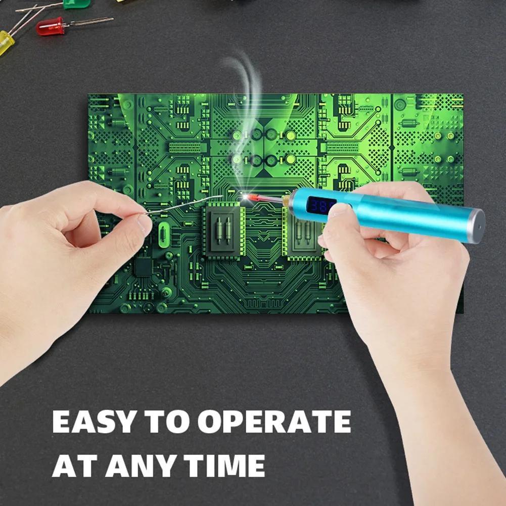 

COFA-USB High-Power Fast Heat Wireless Soldering Iron Rechargeable Soldering Iron Temperature With LED Display Tip