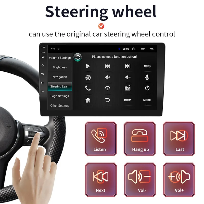 Android 12 Car GPS Navigation Audio Radio Stereo For Ford Fusion/Explorer/Focus/Expedition/Mustang/F950 2006-2009 Head Unit