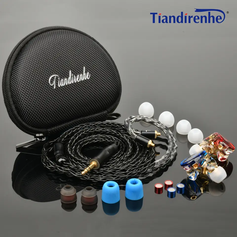 MMCX Resin Wired In-Ear Earbuds, 3.5mm HiFi Bass with 32Ω Impedance