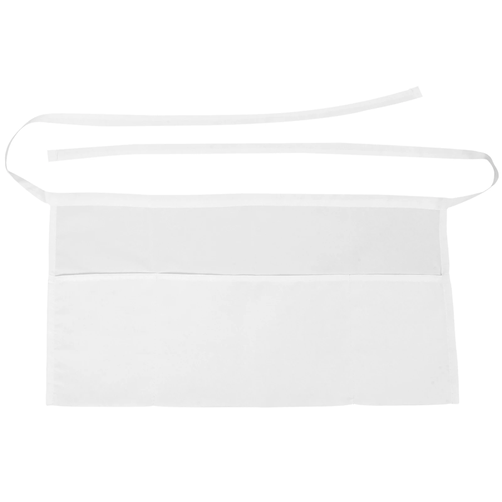 

Three Pocket Waterproof Waiter Apron Half Body Protection Waiter Restaurant Staff Bistro Women Aprons Work