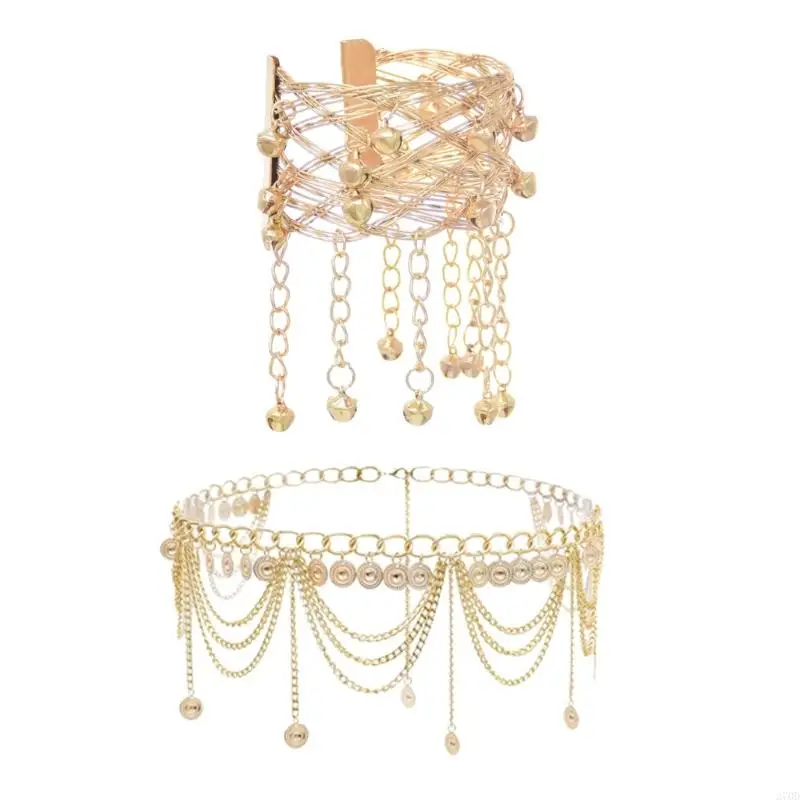 

Ремесленный металлический пояс с замысловатыми мотивами, дышащий, гибкий для офисных путешествий и активного отдыха