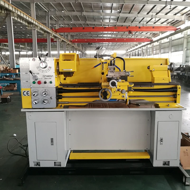 China manual bench lathe machine CZ1440 torno horizontal parallel mechanical universal lathe for metal